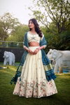 Gatha By Lnb Khadi Cotton With Sequins And Thread Embroidery Work Lahenga Choli With Dupatta Wholesale Market Surat